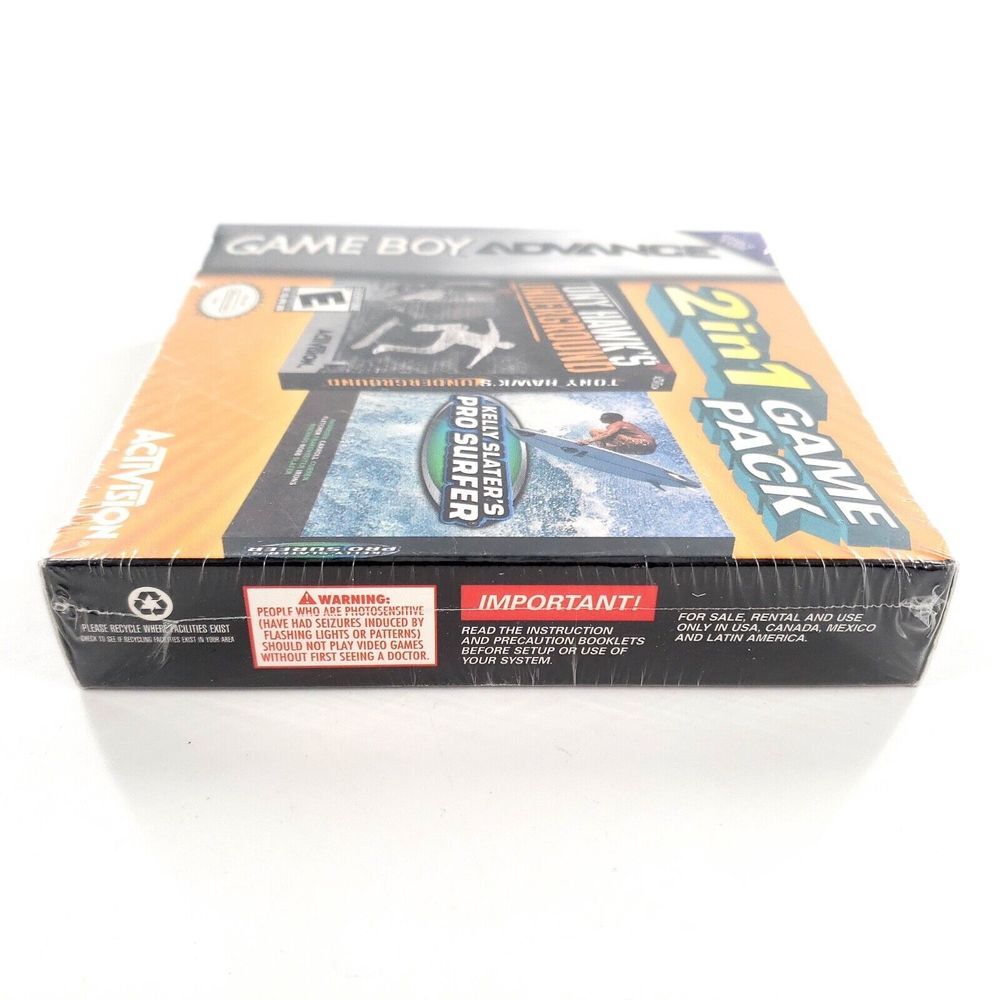 2 in 1 Game Pack: Tony Hawk's Underground/Kelly Slater's Pro Surfer GBA Sealed - Picture 4 of 7